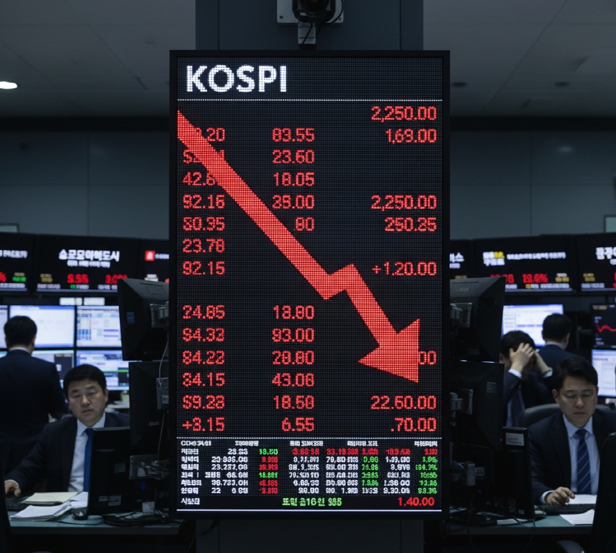 코스피 급락 이미지