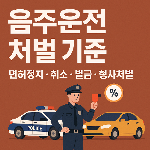 음주운전 처벌 기준