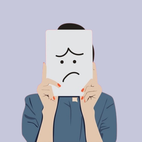 부정적 감정의 얼굴 이미지