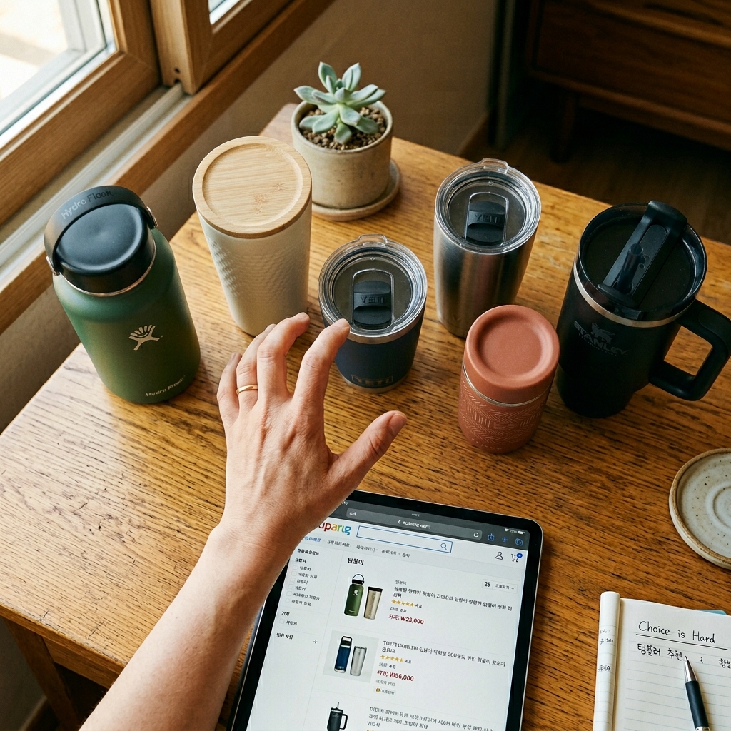 텀블러 고르는법 스텐 304 재질 확인