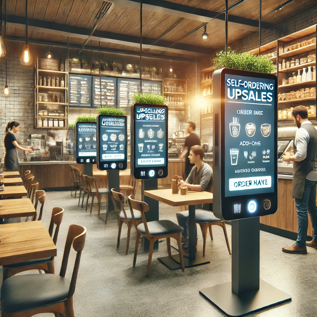 키오스크 도입된 매장 이미지