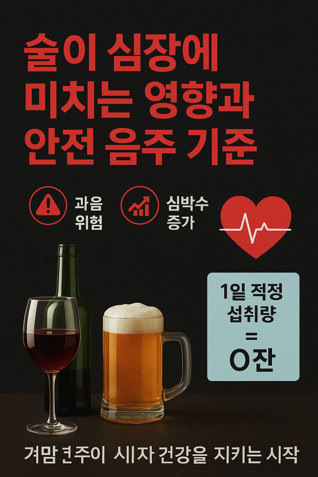 1.술이 심장에 미치는 영향과 안전 음주 기준