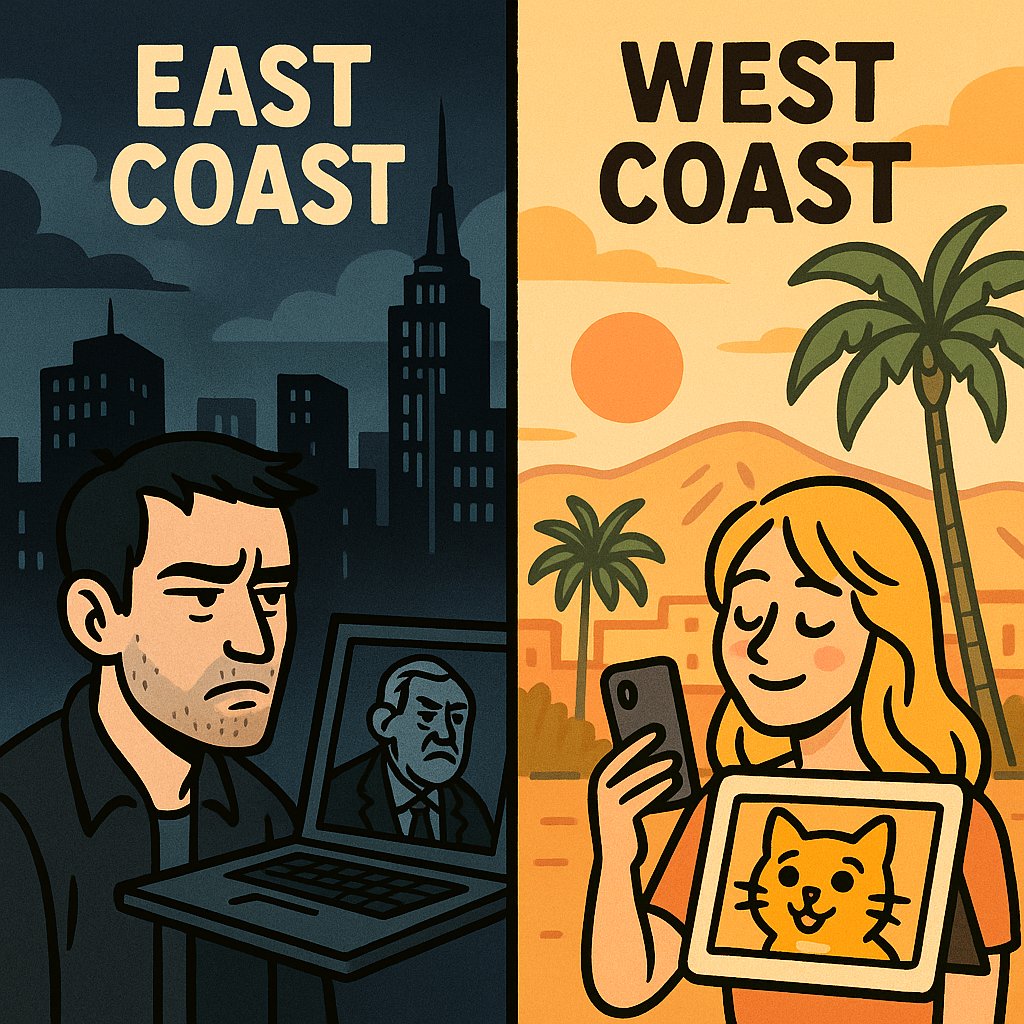 미국 동서부 밈 비교: 지역별 유행과 스타일 차이