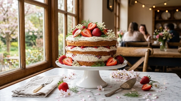strawberry cake