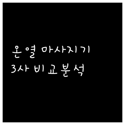 온열 마사지기 추천 및 비교 셀리온 ..