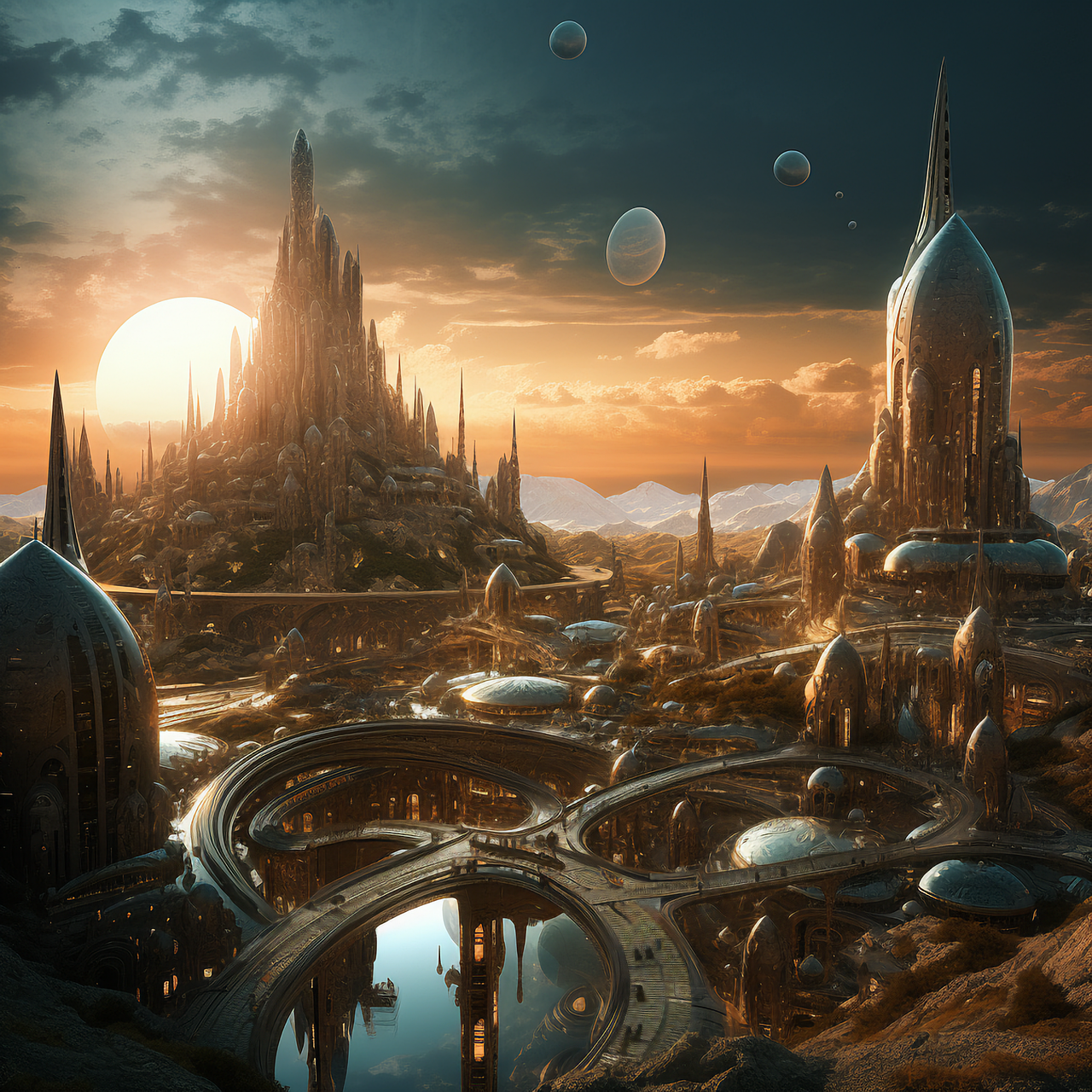 달에 있을 미래 도시