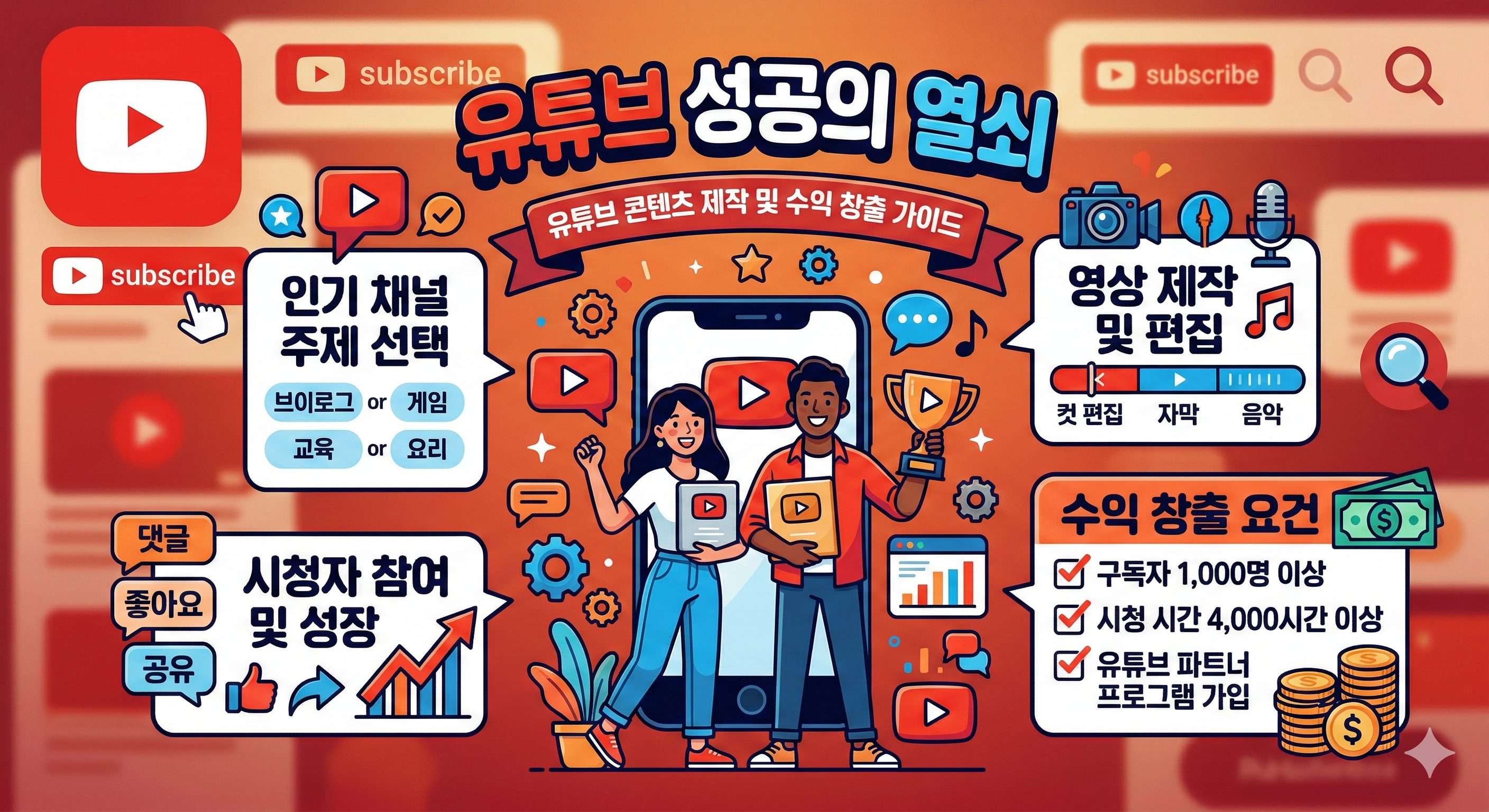 유튜브 성공열쇠