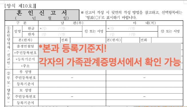 등록기준지 조회 뜻 변경 법원 조회 방법 혼인신고 출생신고 부모님 본적 확인 총정리2