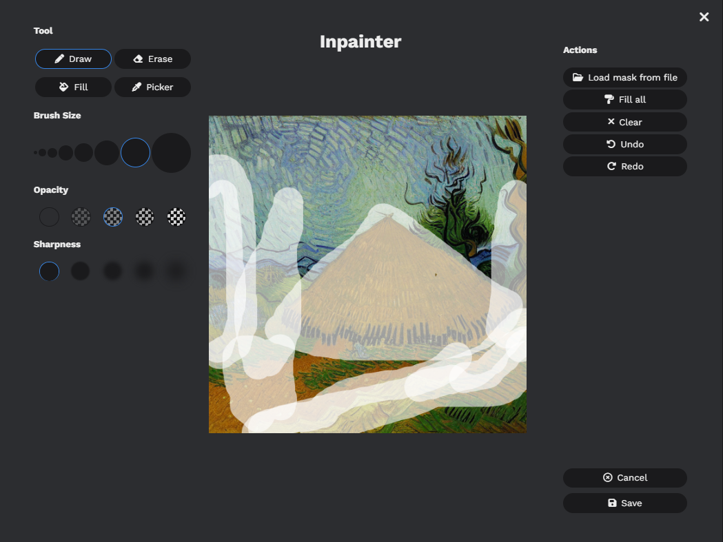 Stable Diffusion - 인페인팅 마스크 그리기