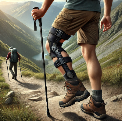 등산할 때 무릎 보호하는 방법 관련 이미지