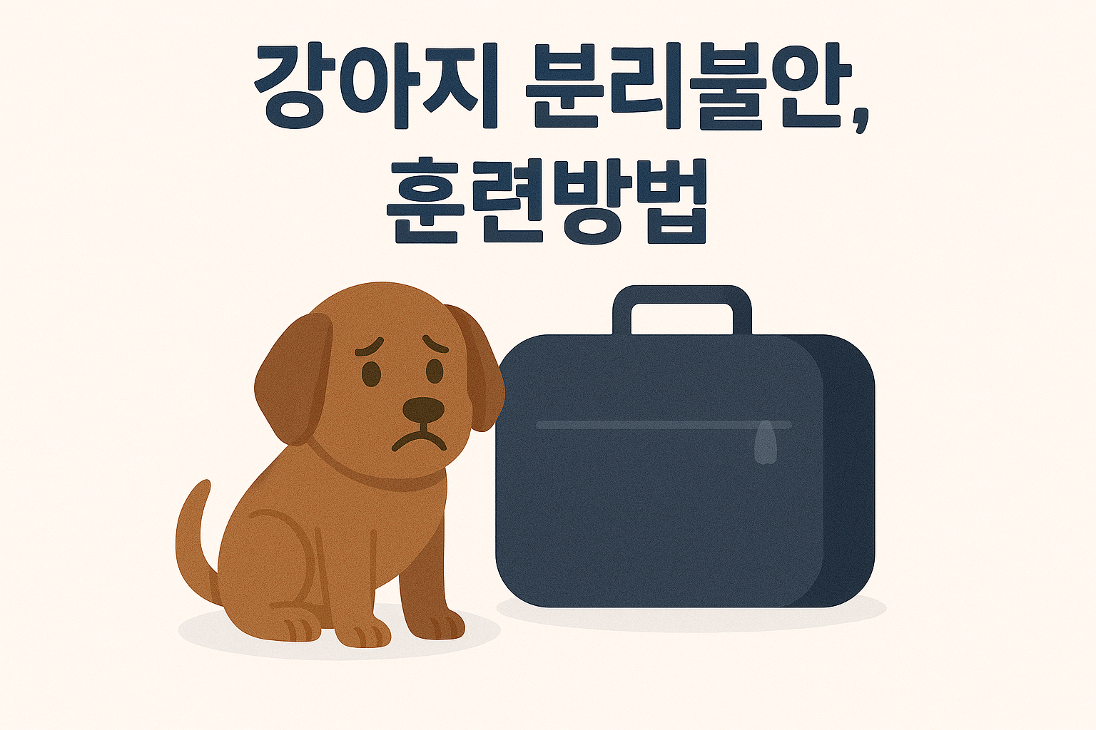 강아지 분리불안 훈련방법 이미지
