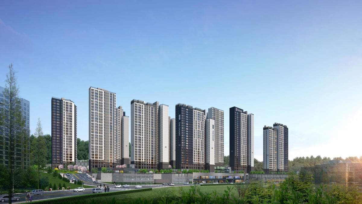 더샵 광양레이크센텀 투시도. 포스코이앤씨 제공