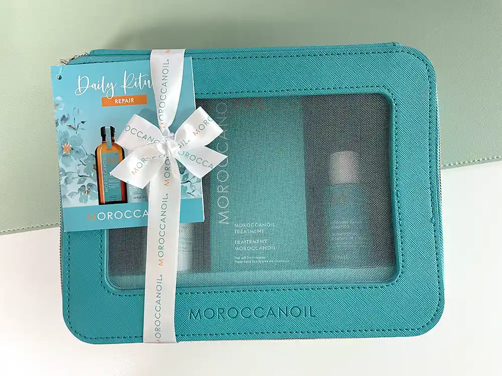 백화점몰에서-구매해서-사용한-모로칸오일과-샴푸린스-파우치-기획세트