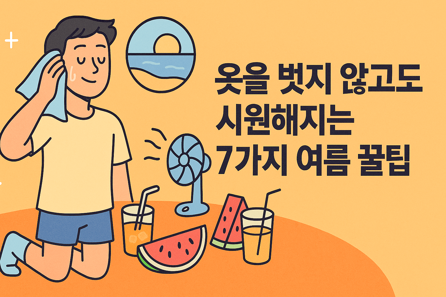 옷을 벗지 않고도 시원해지는 7가지 여름 꿀팁