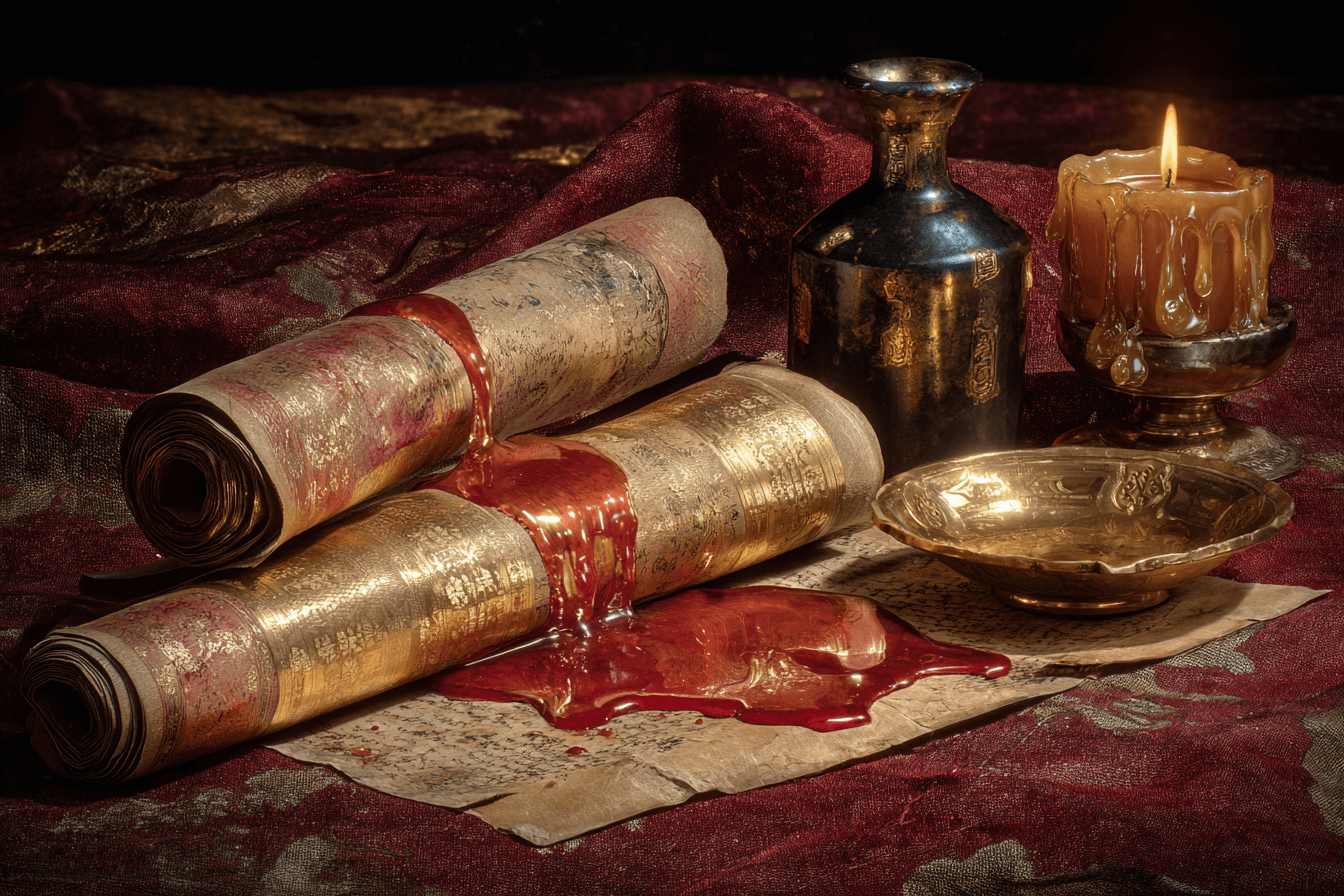 피가-묻어-있는-문서-이미지