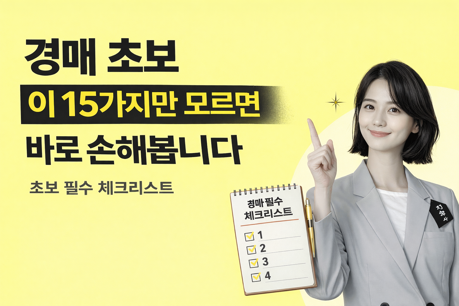 경매 낙찰 전 체크리스트 권리분석 초보 필수 15가지