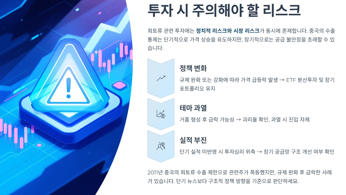 투자 시 주의해야 할 리스크