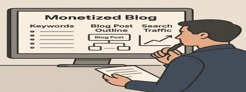 수익형 블로그 글쓰기 전략 관련 사진