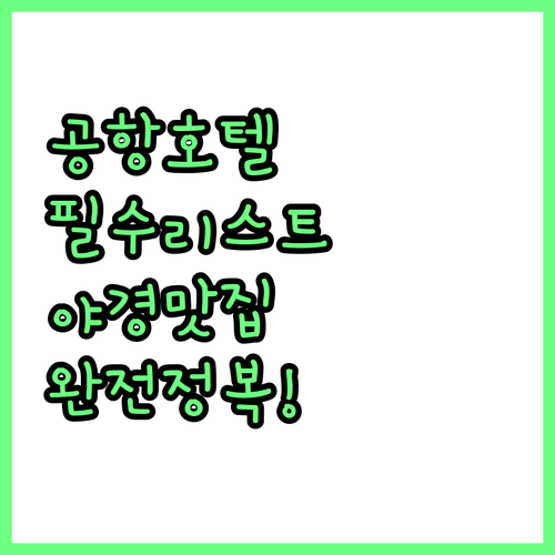 네덜란드 암스테르담 공항 호텔 추천 ..