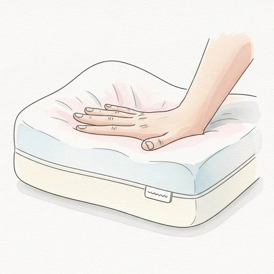 인체 곡선을 따라 지지하는 베개