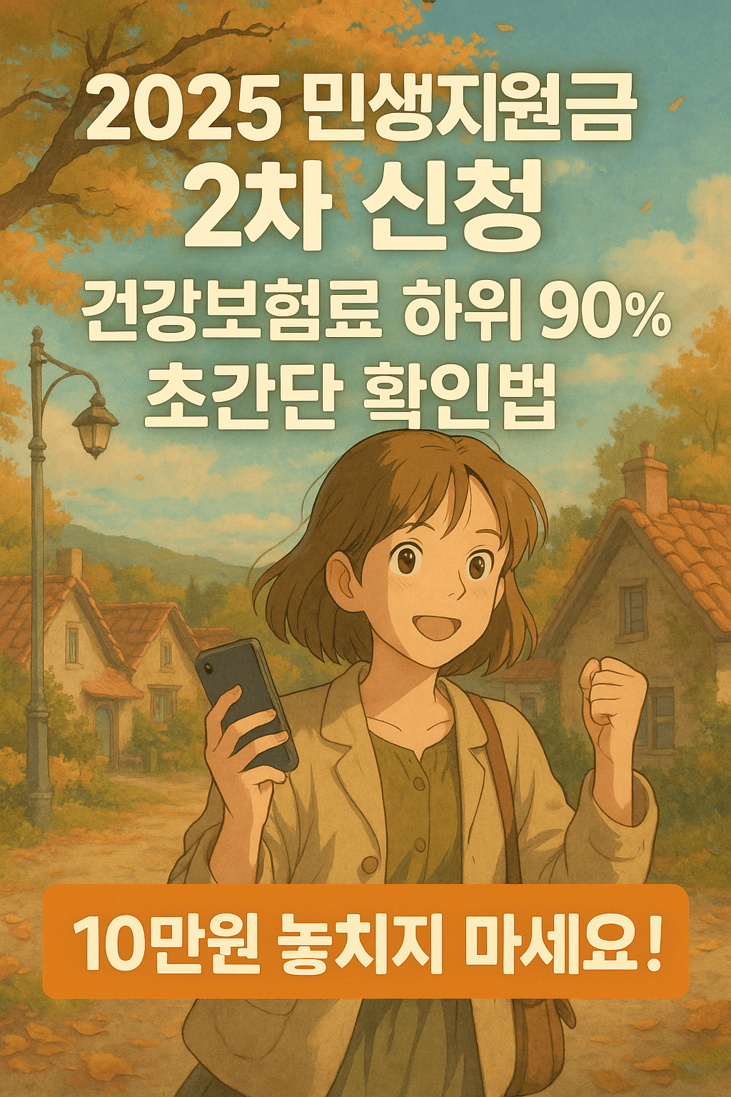 2025 민생지원금 2차신청 건강보험료 하위90%초간단 확인법(10만원 놓치지 마세요! 9월 신청
