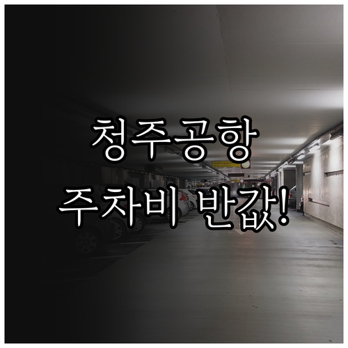 청주공항 장기 주차 요금 절약 방법 ..