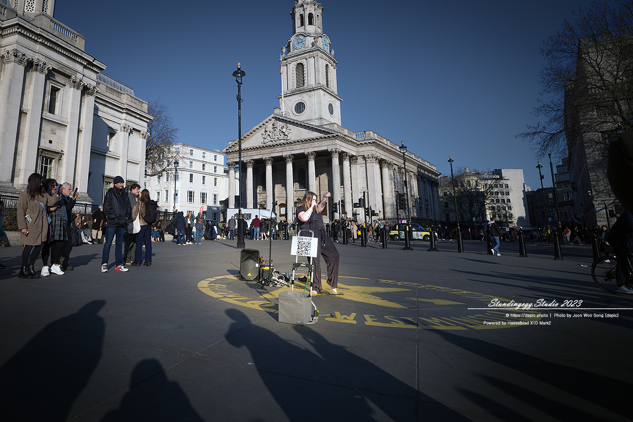 #런던 #영국 #유럽 #거리 #버스킹 #트라팔가광장 #서유럽여행