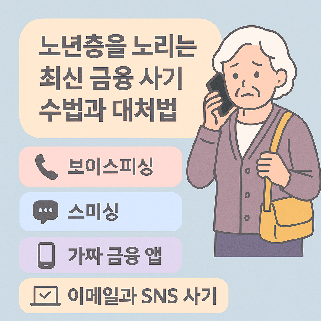 휴대폰 금융 사기 종류들
