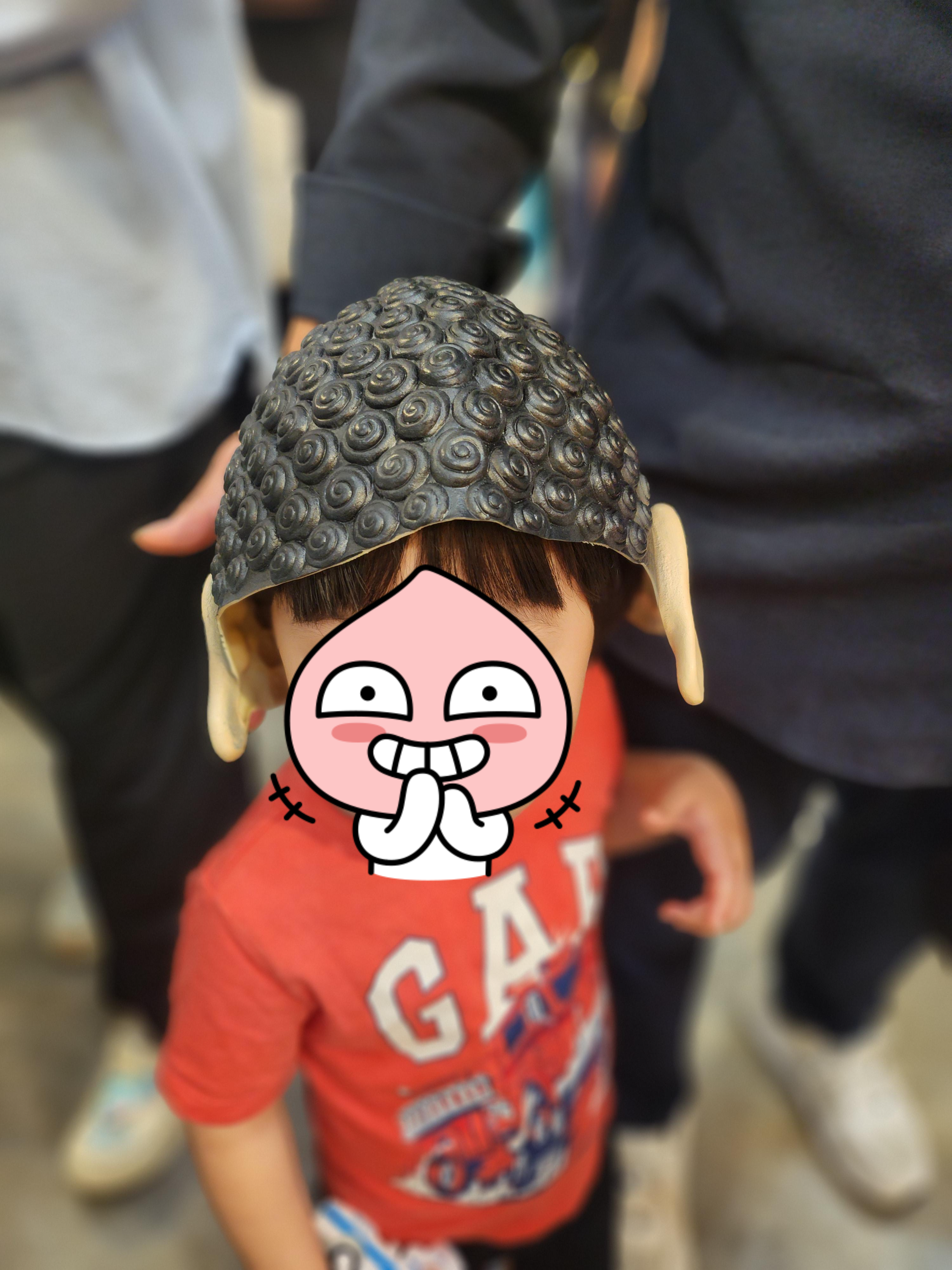 부산국제불교박람회-부처님-가발-쓴-모습