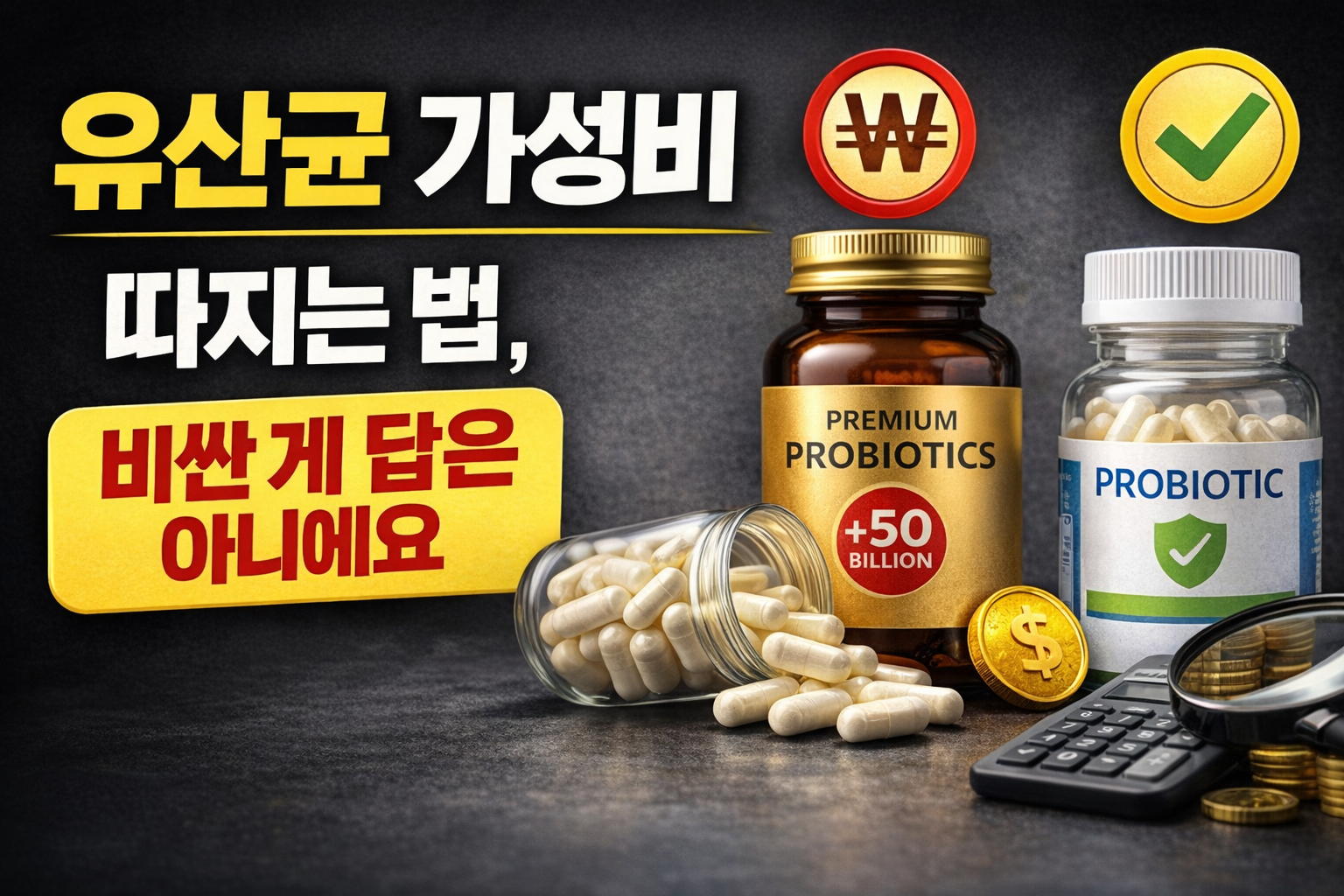 유산균 가성비 따지는 법