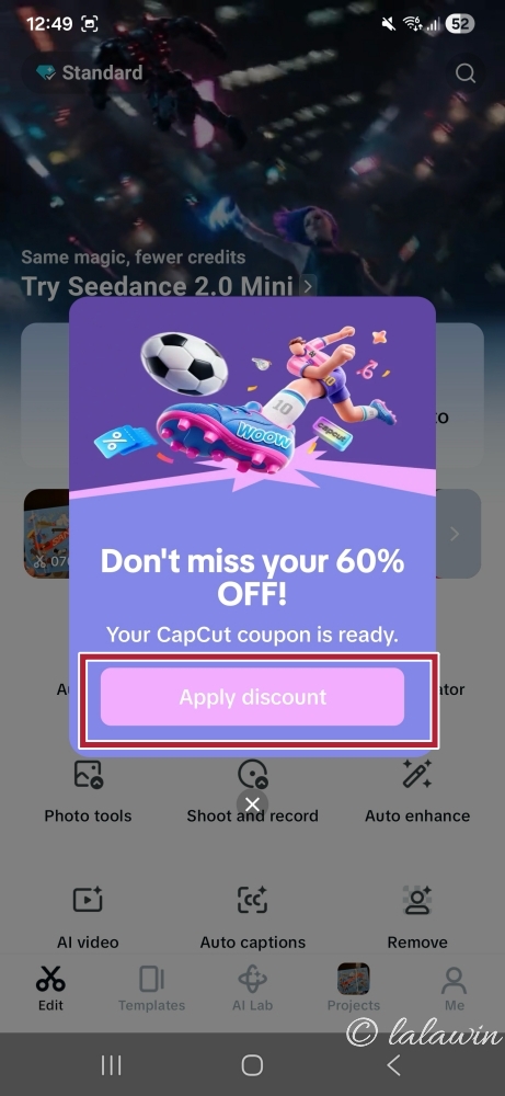 캡컷 60% 할인&amp;#44; 캡컷 할인쿠폰