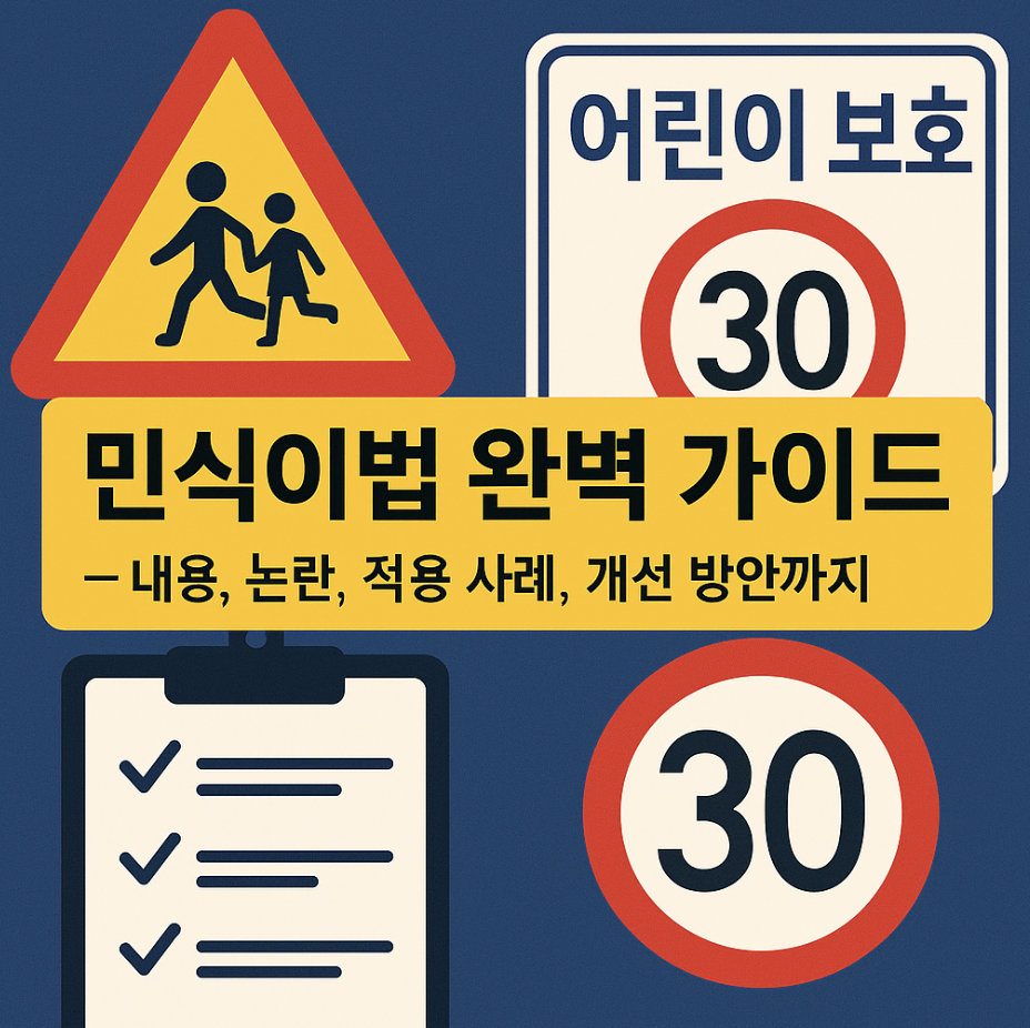 민식이법 완벽 가이드 – 내용, 논란, 적용 사례, 개선 방안까지