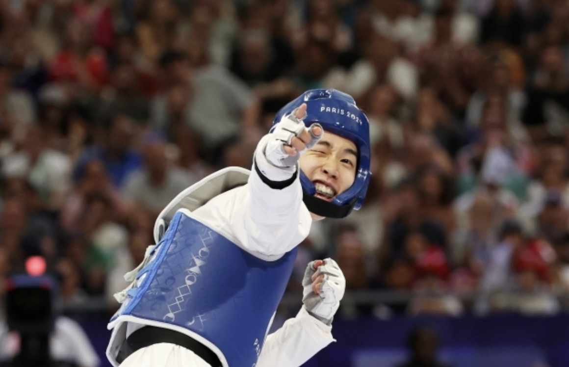 2024 파리올림픽 태권도 남자 58kg 은메달 확보 '박태준'