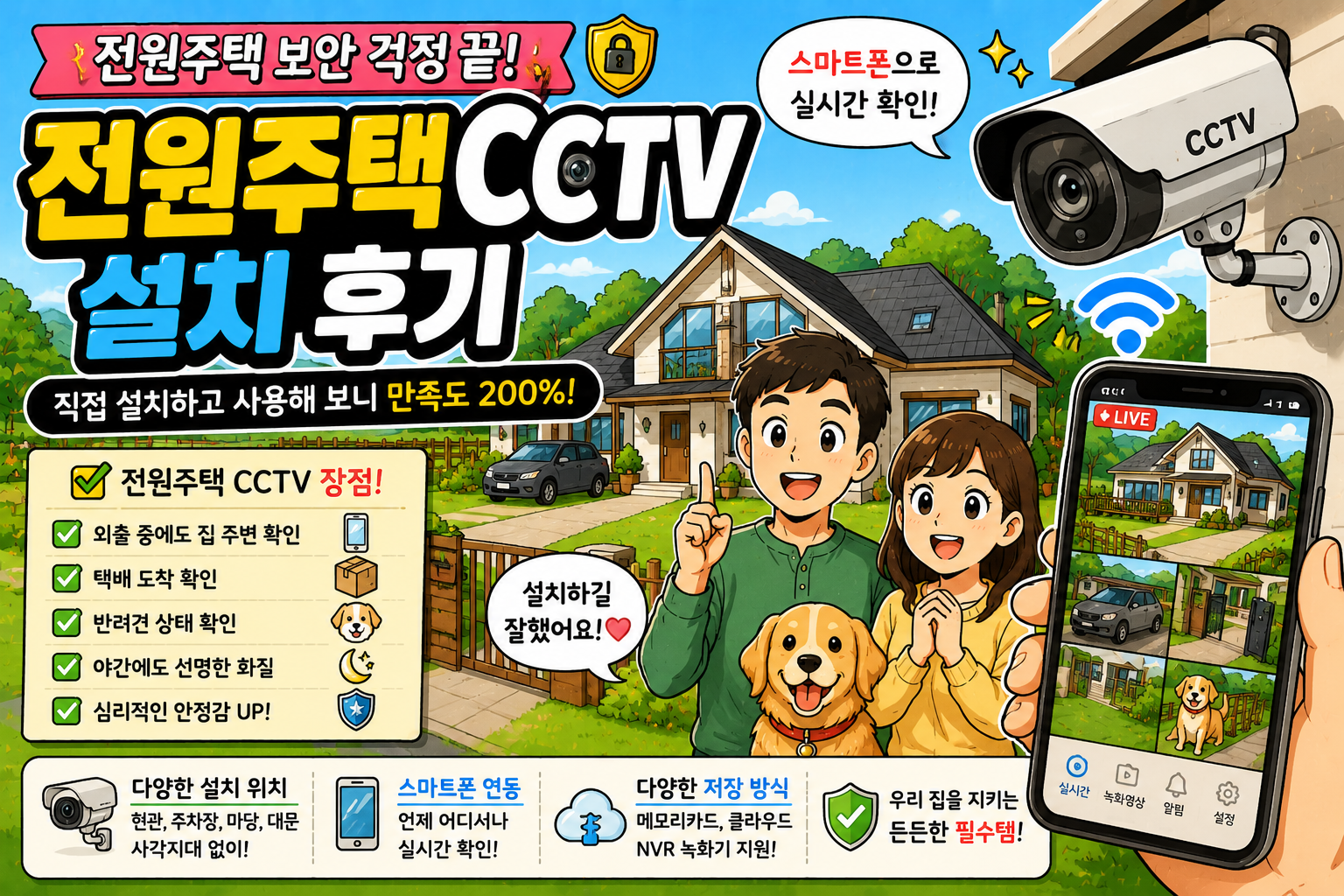 전원주택 CCTV 설치 후기