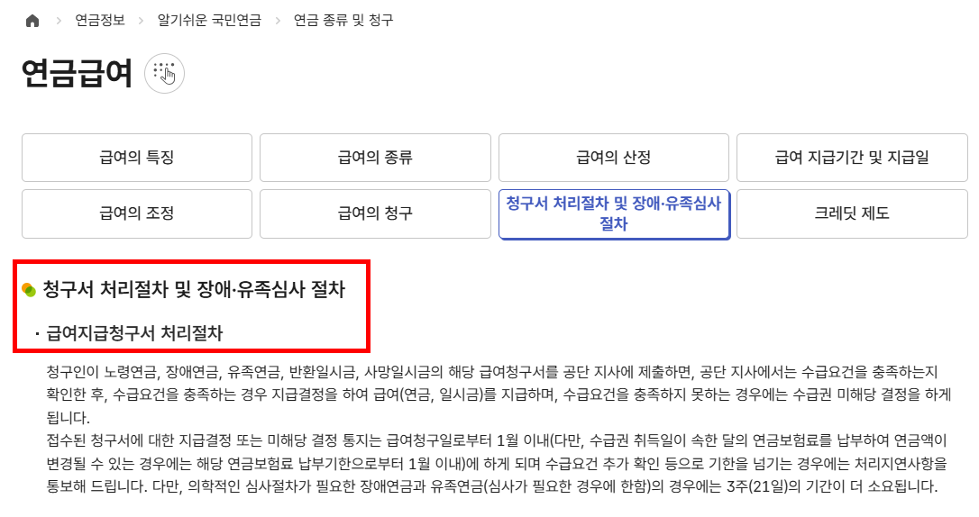 청구서 처리절차