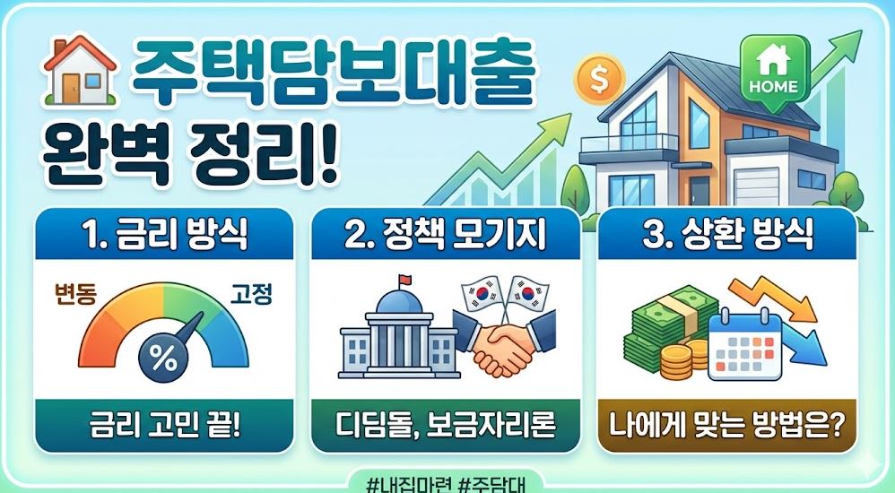 주택담보대출 정리 사진