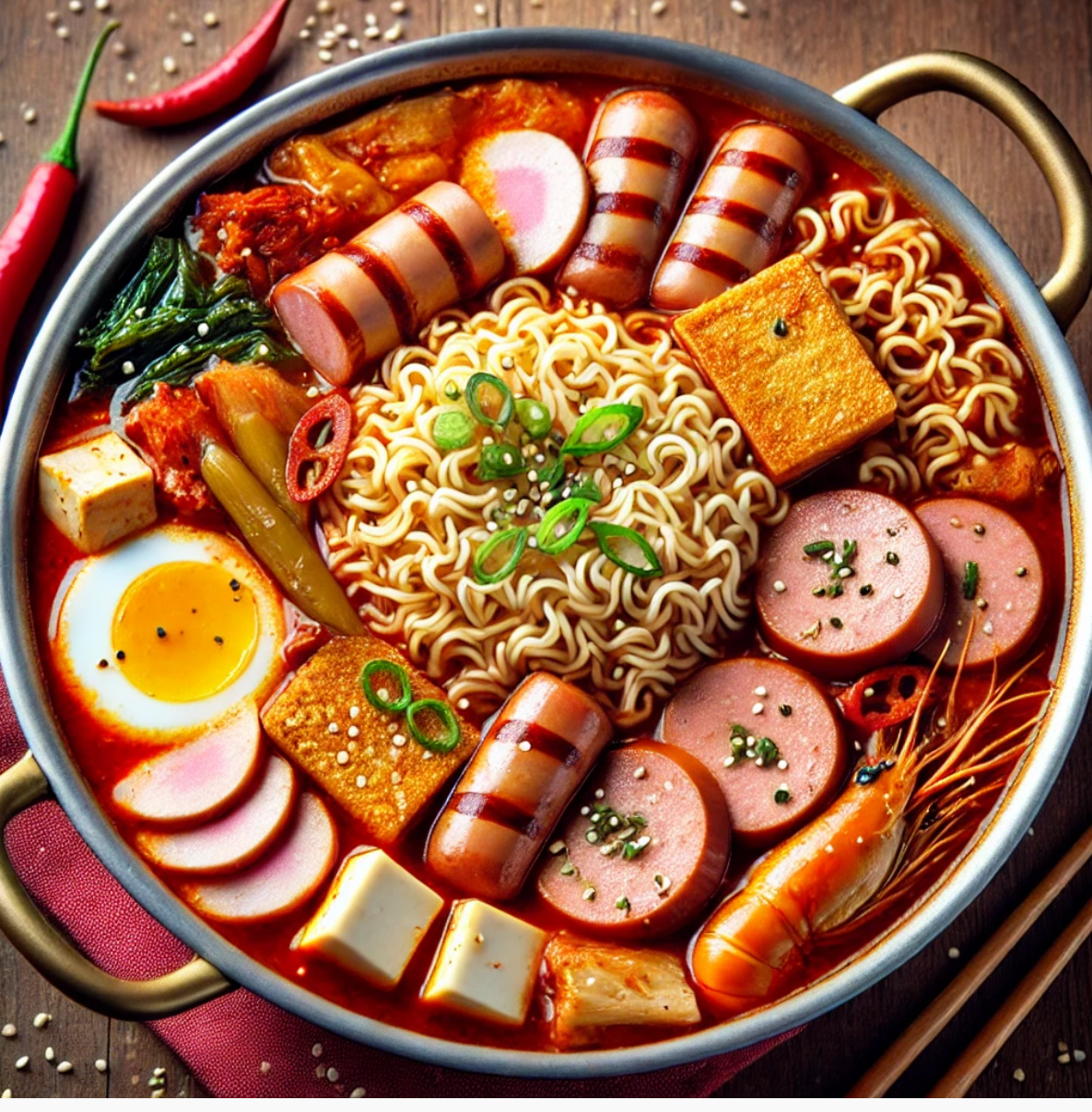 의정부식 부대찌개 사진