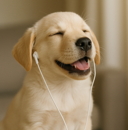 강아지 분리불안 음악 관련 사진