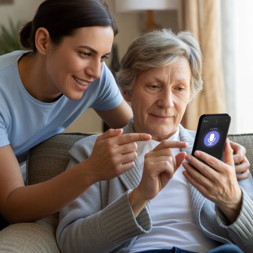 60대 음성 검색 사용 방법(글자 입력 없이 말로 찾는 쉬운 검색법)