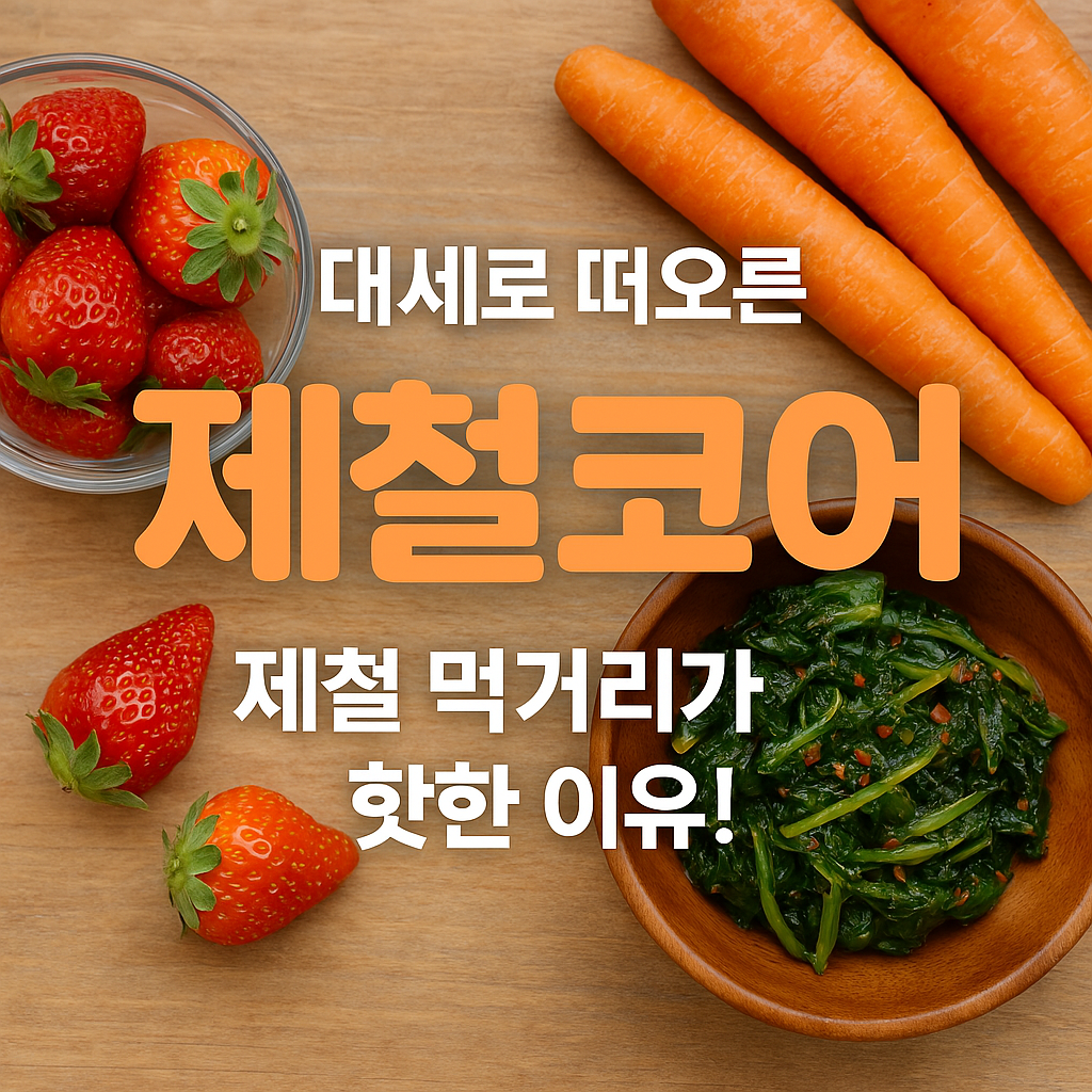 제철먹거리 핫한 이유