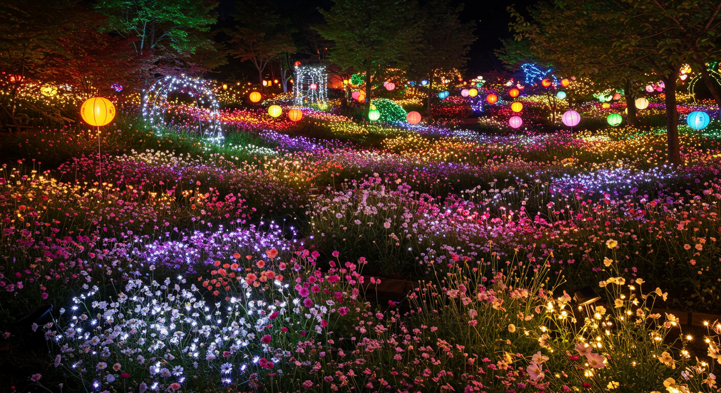 경기 가평 아침고요 야간정원