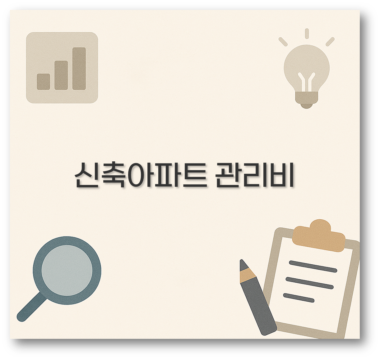 신축아파트 관리비