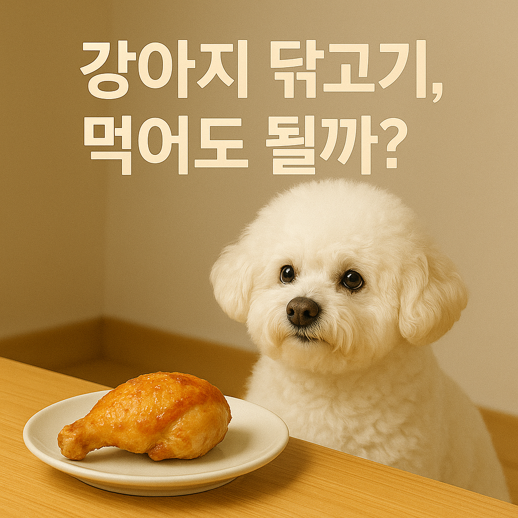 강아지 닭고기 먹어도 될까? 실사이미지
