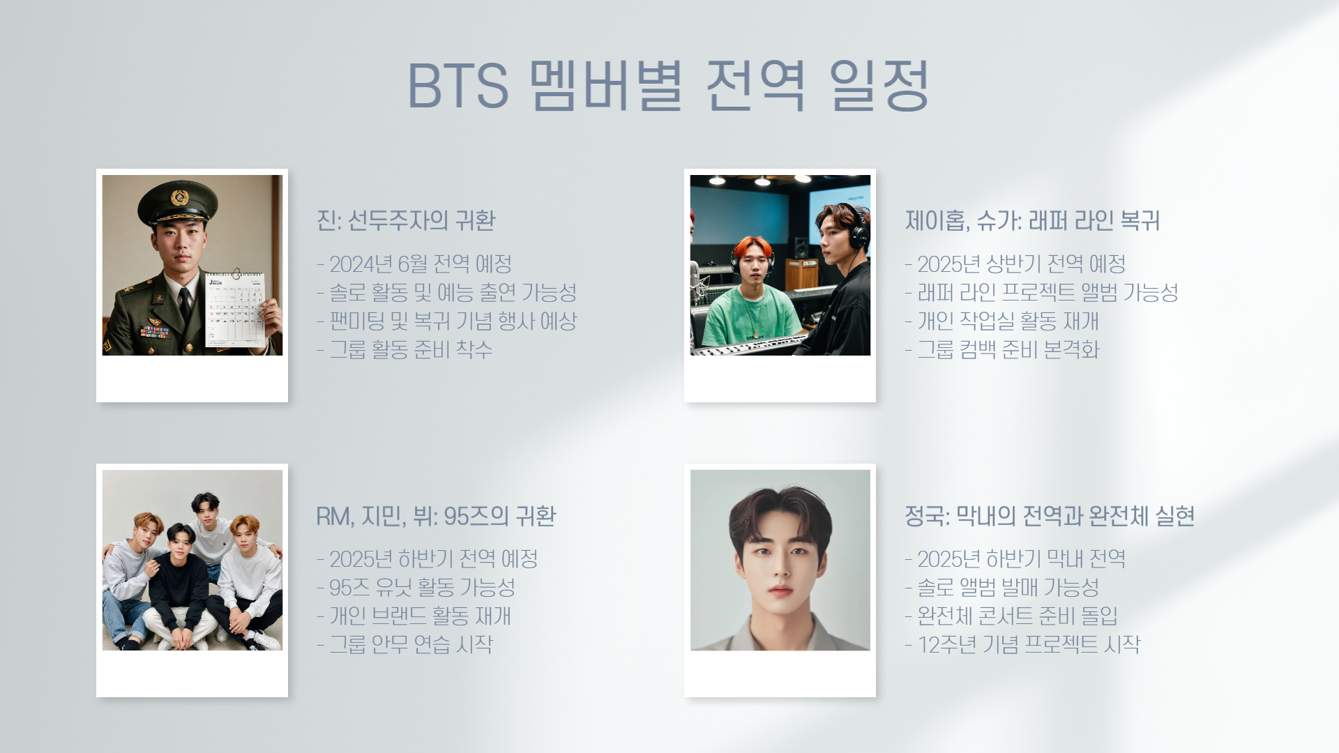 BTS 완전체 복귀