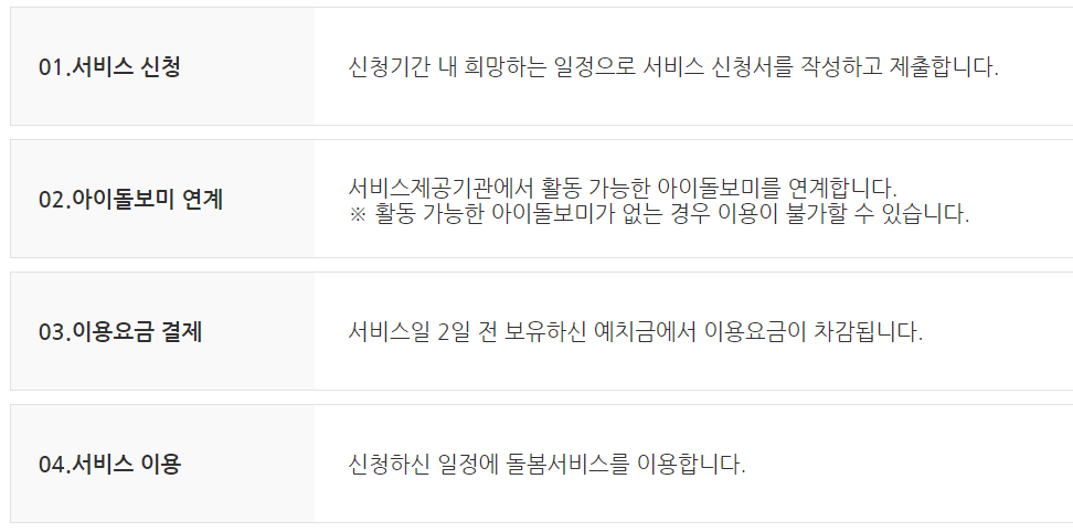 아이돌봄 서비스 정리