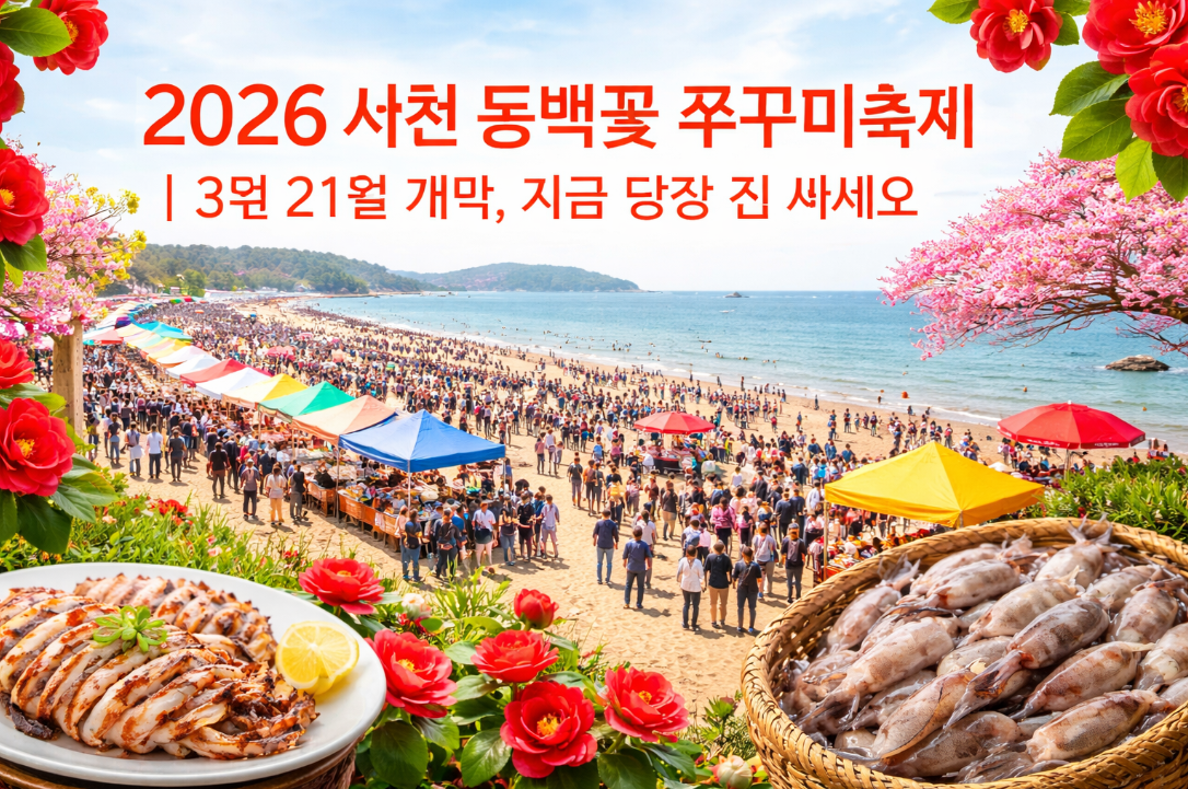 2026 서천 동백꽃 주꾸미축제 3월 21일 개막, 놓치면 후회할 완벽 가이드