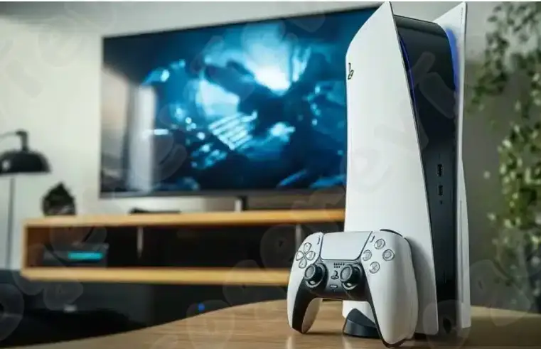 테이블에 있는 PS5