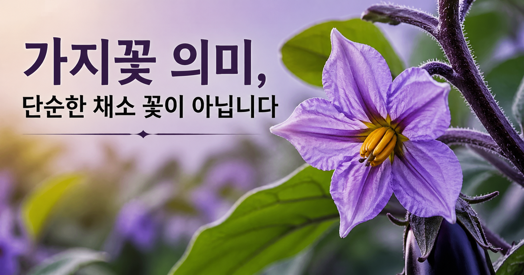 가지꽃 꽃말