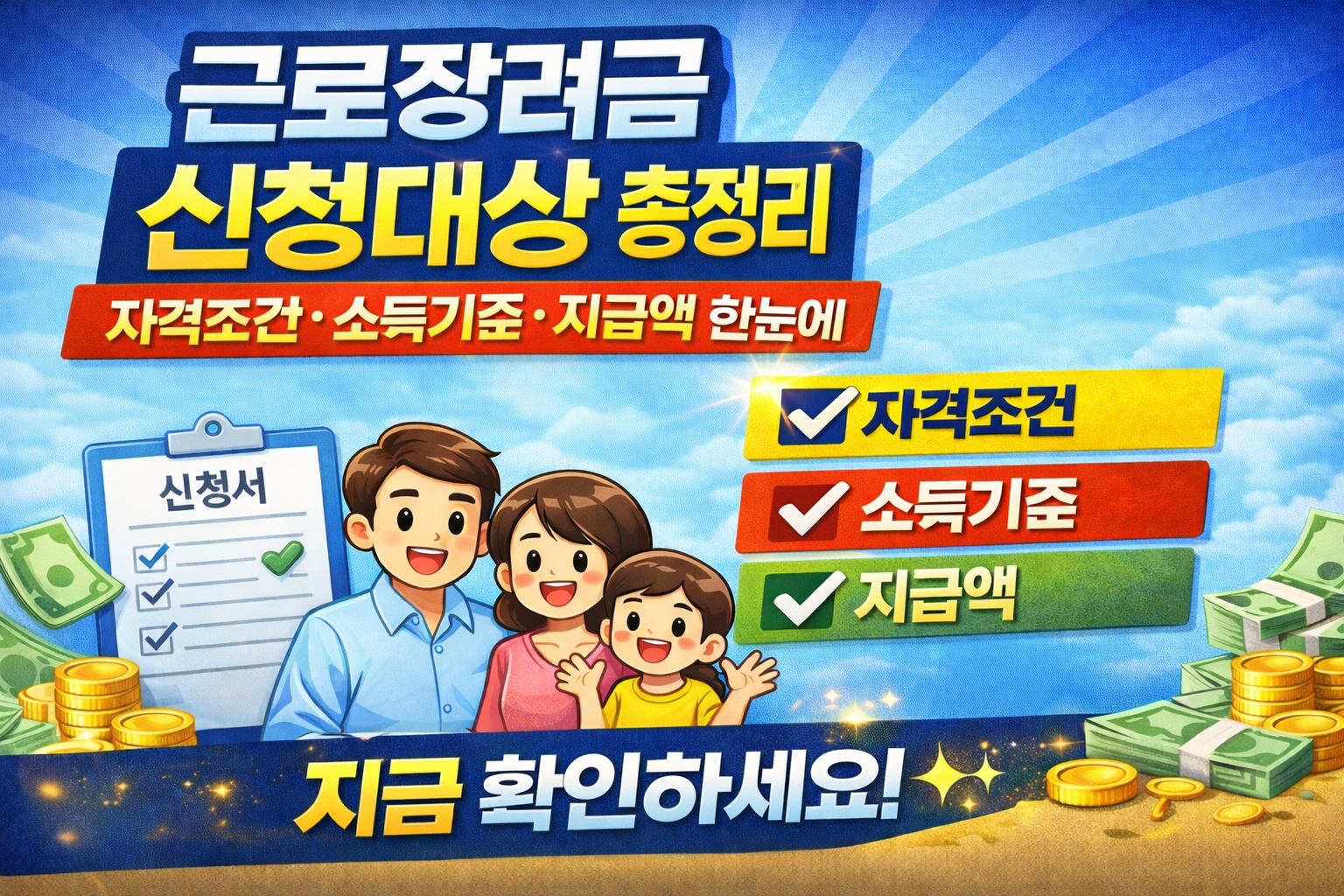 근로장려금 신청대상 총정리