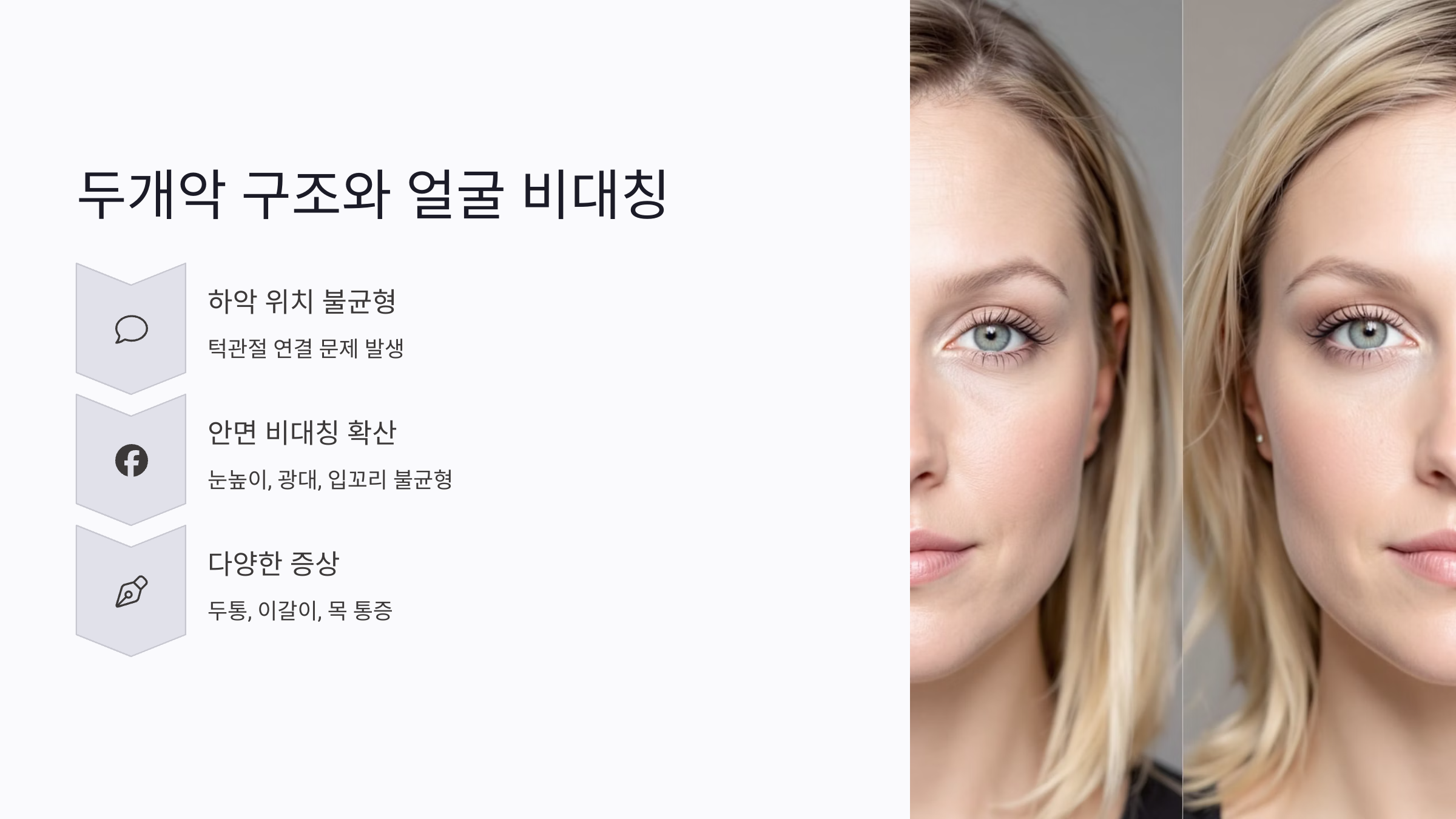 두개악 구조와 얼굴 비대칭의 상관관계